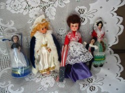 LOT 45 ICELAND MAID,BETSEY ROSS-FLAG,GREEK MR,ITALY,FRENCH DOLLS